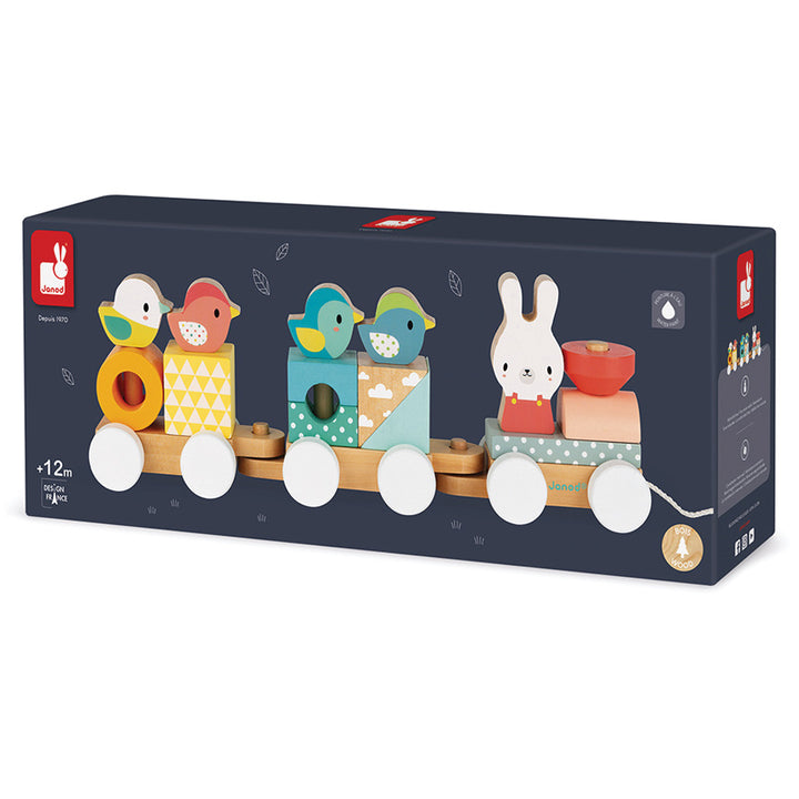 Janod Pure Train Janod Activity Toys at Little Earth Nest Eco Shop Geelong Online Store Australia