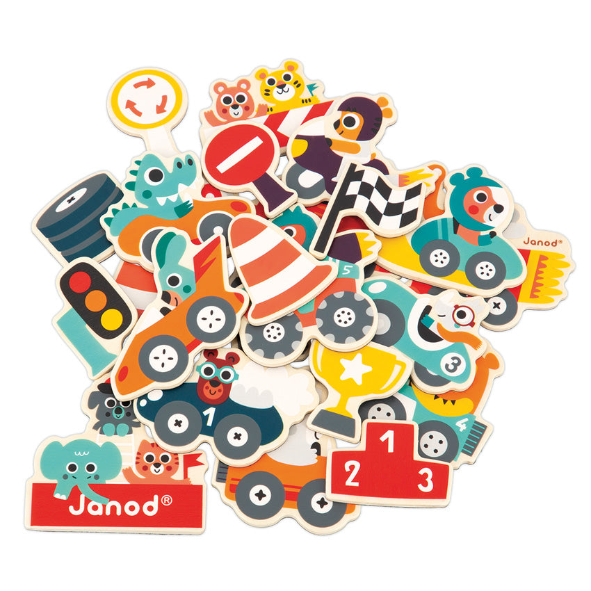 Janod Wooden Magnets - 24 Pcs Janod Magnet Toys at Little Earth Nest Eco Shop Geelong Online Store Australia