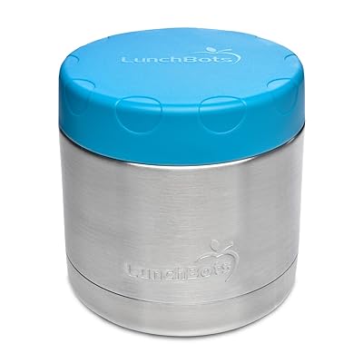 Lunchbots Wide Stainless Steel Insulated Food Container 470mls Lunchbots at Little Earth Nest Eco Shop Geelong Online Store Australia