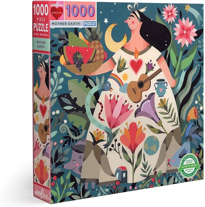 Mother Earth 1000 Piece Puzzle by Eeboo Eeboo Puzzles at Little Earth Nest Eco Shop Geelong Online Store Australia