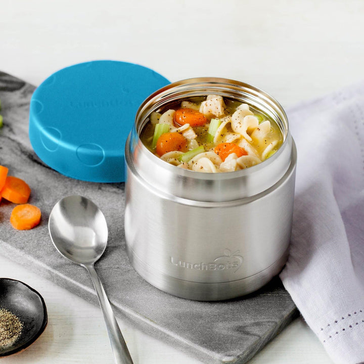 Lunchbots Wide Stainless Steel Insulated Food Container 470mls Lunchbots at Little Earth Nest Eco Shop Geelong Online Store Australia