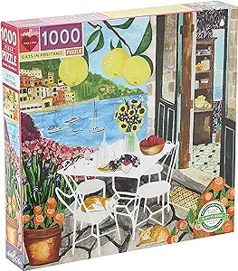 Cats in Positano 1000 Piece Puzzle by Eeboo Eeboo Puzzles at Little Earth Nest Eco Shop Geelong Online Store Australia