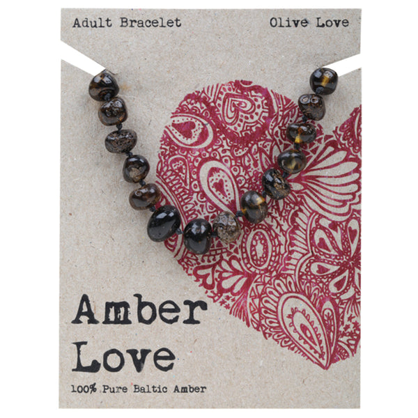 Child Bracelet Anklet Olive Love by Amber Love Amber Love at Little Earth Nest Eco Shop Geelong Online Store Australia