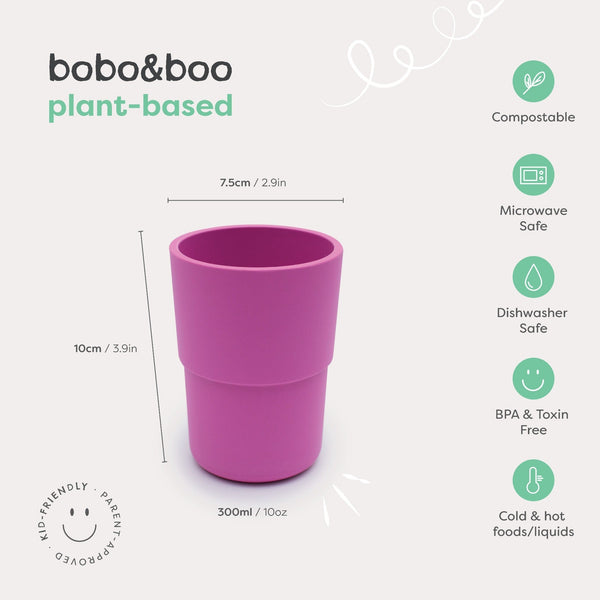 Bobo and Boo Plant Based Cup Bobo and Boo General Pink at Little Earth Nest Eco Shop Geelong Online Store Australia