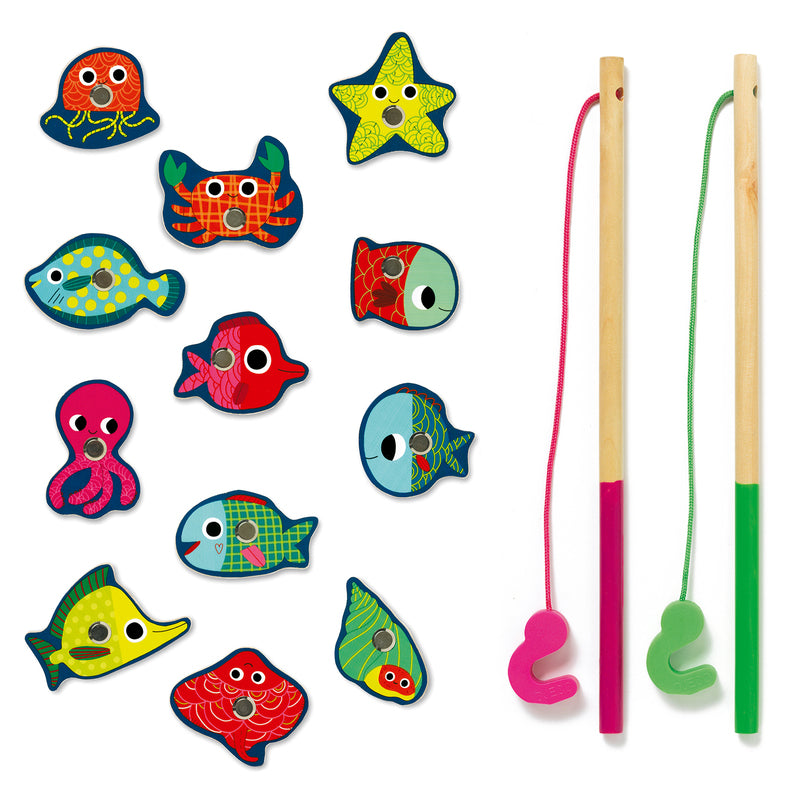 Djeco Magnetics Fishing Set Djeco Activity Toys Colour at Little Earth Nest Eco Shop Geelong Online Store Australia