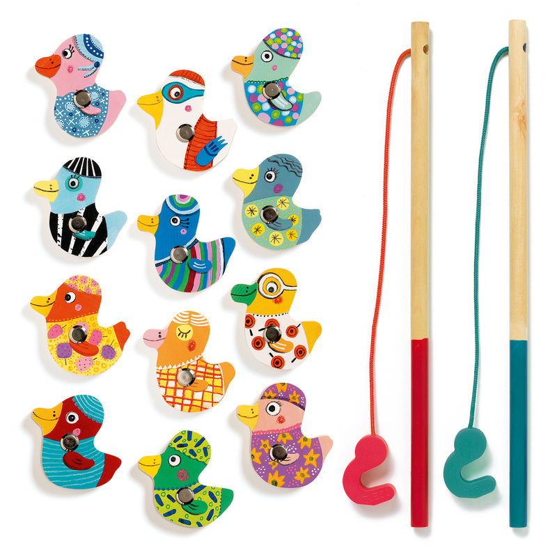 Djeco Magnetics Fishing Set Djeco Activity Toys Duck at Little Earth Nest Eco Shop Geelong Online Store Australia