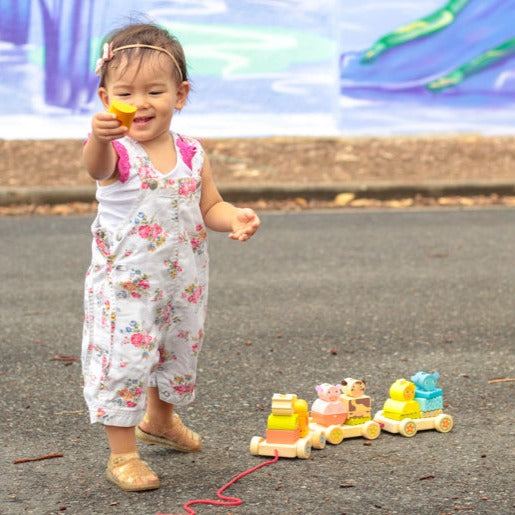 Djeco Creafarm Activity Train Djeco Activity Toys at Little Earth Nest Eco Shop Geelong Online Store Australia