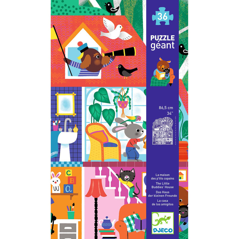 Djeco Giant Puzzle The Little Buddies 36 Piece Djeco Puzzles at Little Earth Nest Eco Shop Djeco Giant Puzzle The Little Buddies 36 Piece Geelong Online Store Australia