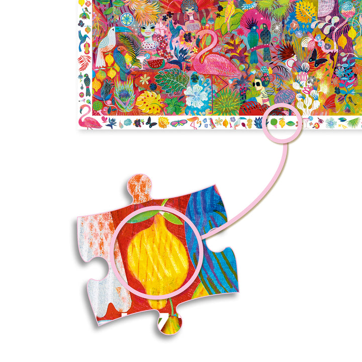 Djeco Puzzle Observation & Poster 200 Piece Carnaval Djeco Puzzles at Little Earth Nest Eco Shop Geelong Online Store Australia