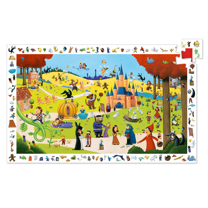 Djeco Tales Puzzle Observation and Poster 54 Piece Djeco Puzzles at Little Earth Nest Eco Shop Geelong Online Store Australia