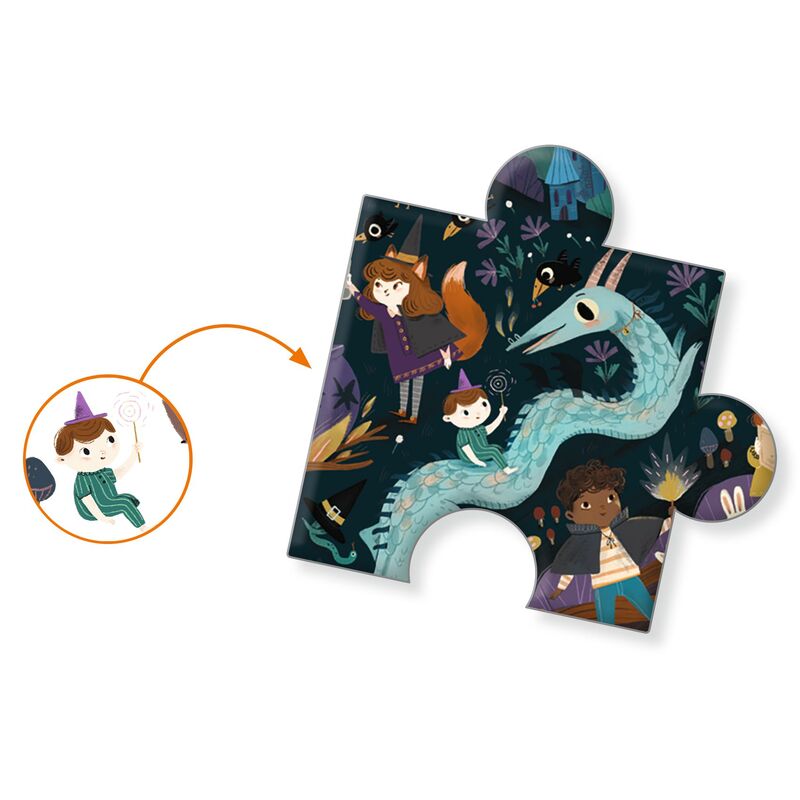 Djeco Sorcerers Apprentices 54pc Observation Puzzle Djeco Puzzles at Little Earth Nest Eco Shop Djeco Sorcerers Apprentices 54pc Observation Puzzle Geelong Online Store Australia