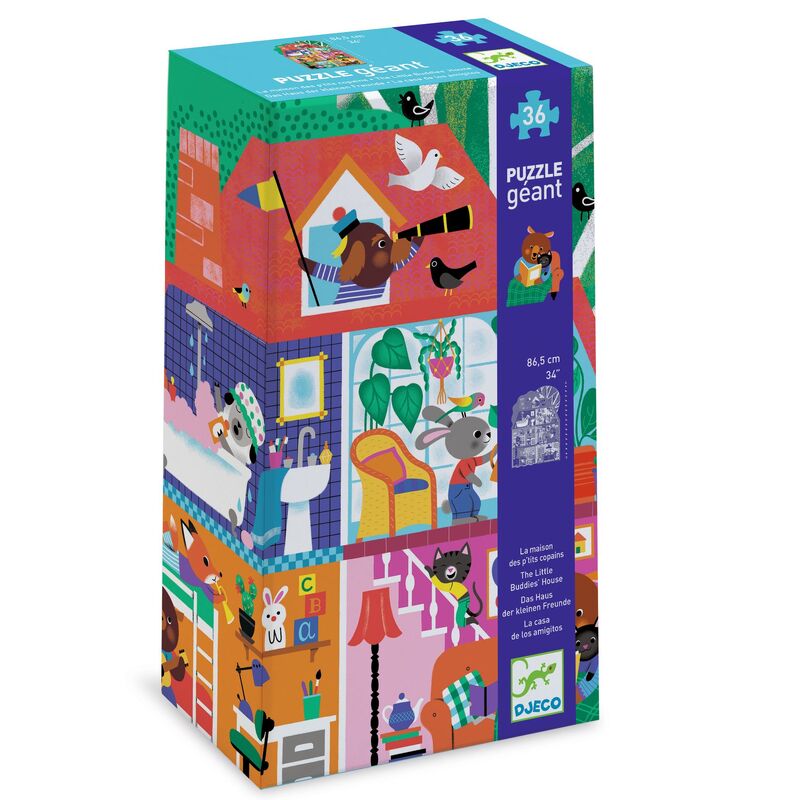 Djeco Giant Puzzle The Little Buddies 36 Piece Djeco Puzzles at Little Earth Nest Eco Shop Djeco Giant Puzzle The Little Buddies 36 Piece Geelong Online Store Australia