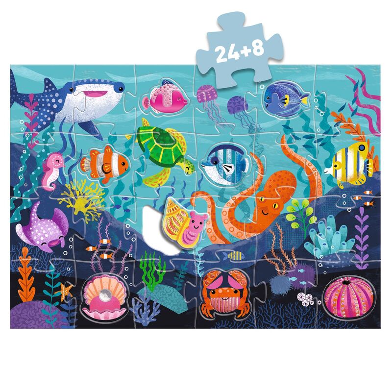 Djeco Giant Puzzle Tactile Sea Djeco Puzzles at Little Earth Nest Eco Shop Djeco Giant Puzzle Tactile Sea Geelong Online Store Australia