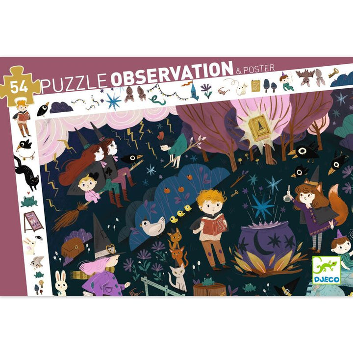 Djeco Sorcerers Apprentices 54pc Observation Puzzle Djeco Puzzles at Little Earth Nest Eco Shop Djeco Sorcerers Apprentices 54pc Observation Puzzle Geelong Online Store Australia