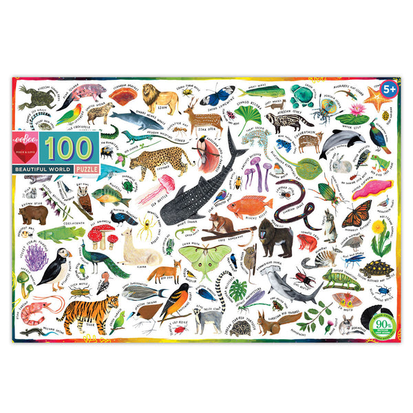 Eeboo 100 Piece Beautiful World Puzzle Eeboo Puzzles at Little Earth Nest Eco Shop Geelong Online Store Australia
