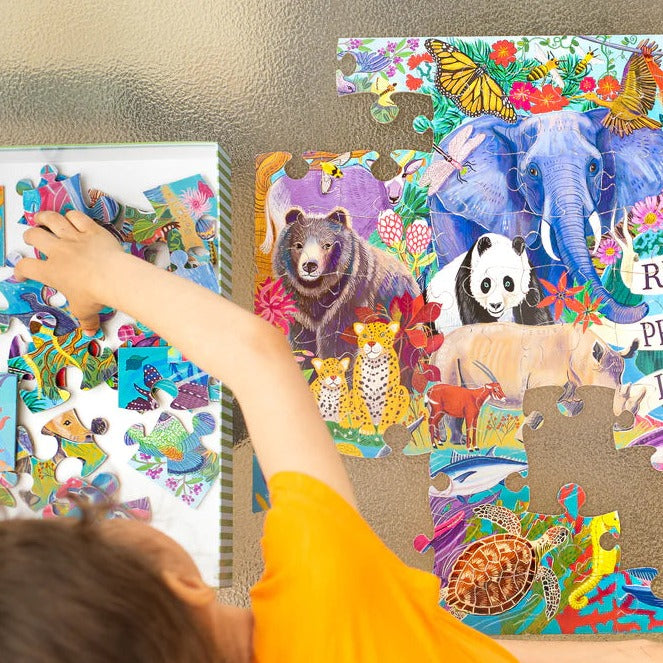 Eeboo 100 Piece Planet Earth Puzzle Eeboo Puzzles at Little Earth Nest Eco Shop Geelong Online Store Australia