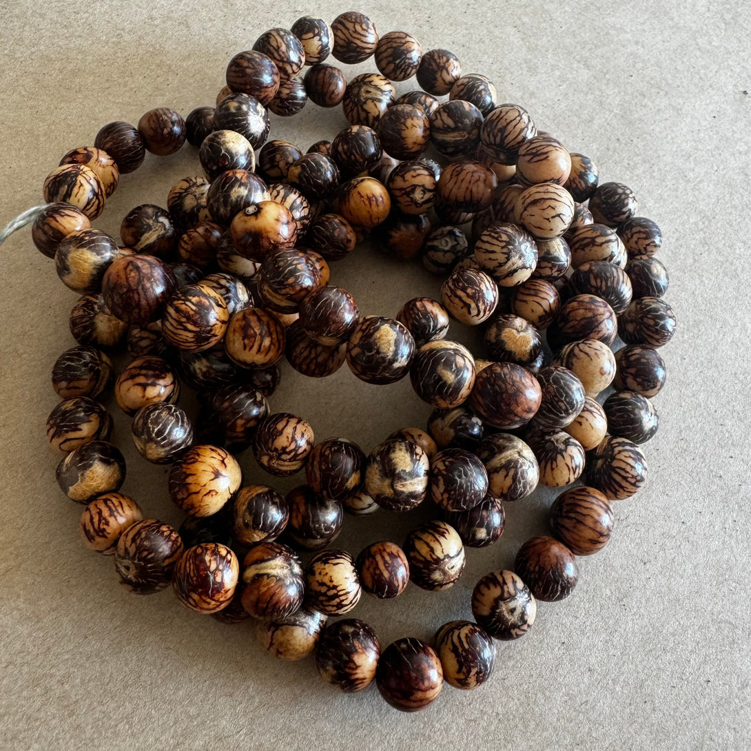 Melko Acai Bead Necklace Melko Necklaces Dark Marble at Little Earth Nest Eco Shop Geelong Online Store Australia