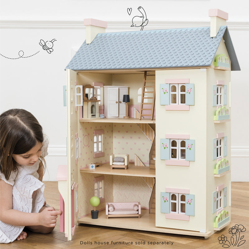 Le Toy Van Cherry Tree Hall Doll's House Le Toy Van Dollshouses at Little Earth Nest Eco Shop Geelong Online Store Australia