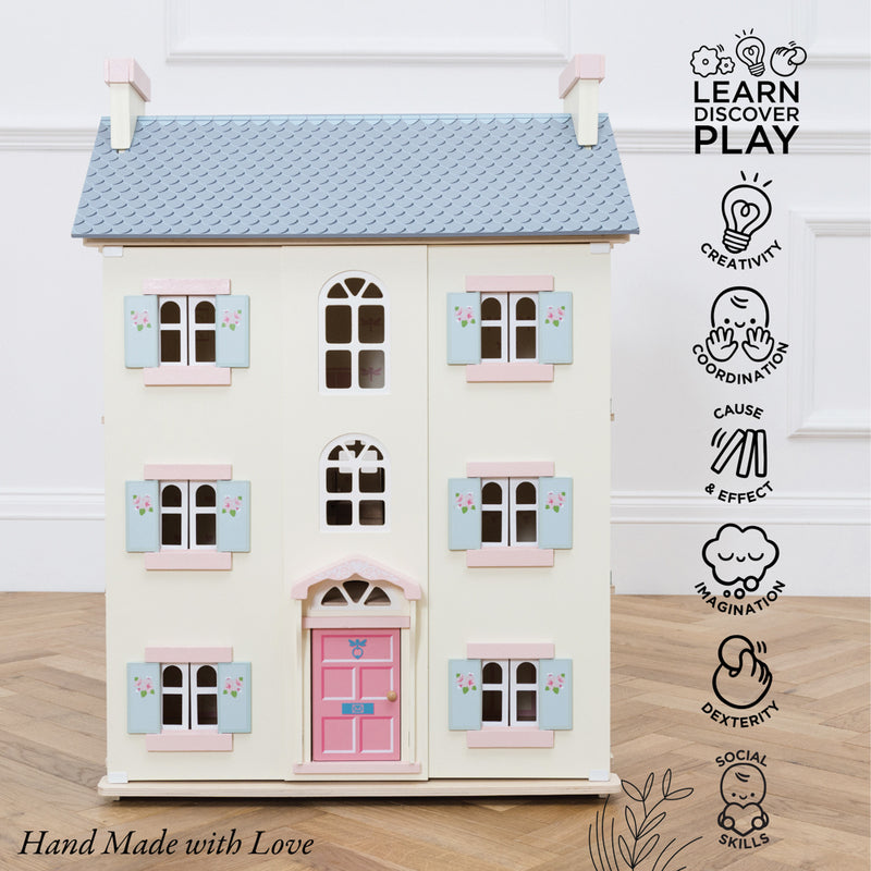 Le Toy Van Cherry Tree Hall Doll's House Le Toy Van Dollshouses at Little Earth Nest Eco Shop Geelong Online Store Australia