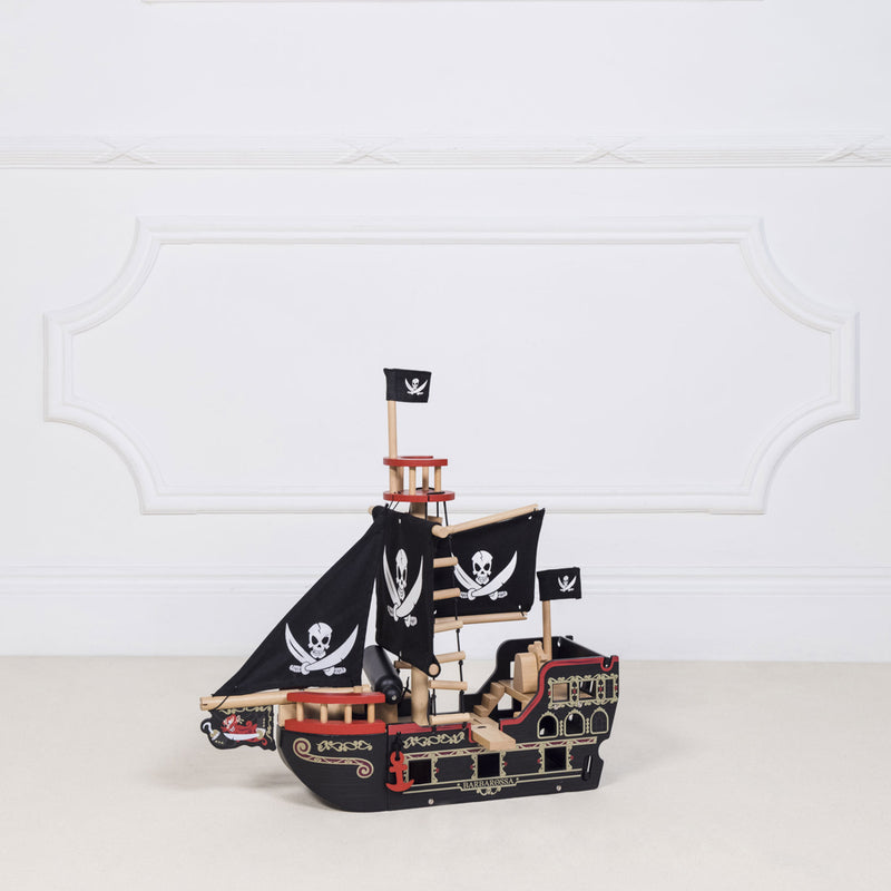 Le Toy Van Barbarossa Pirate Ship Le Toy Van Toys at Little Earth Nest Eco Shop Le Toy Van Barbarossa Pirate Ship - Little Earth Nest Geelong Online Store Australia