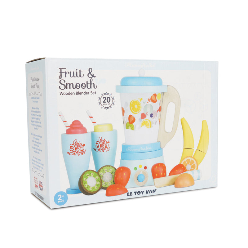 Le Toy Van Fruit and Smooth Blender Set Le Toy Van Toy Kitchens & Play Food at Little Earth Nest Eco Shop Le Toy Van Blender Set - Little Earth Nest Geelong Online Store Australia