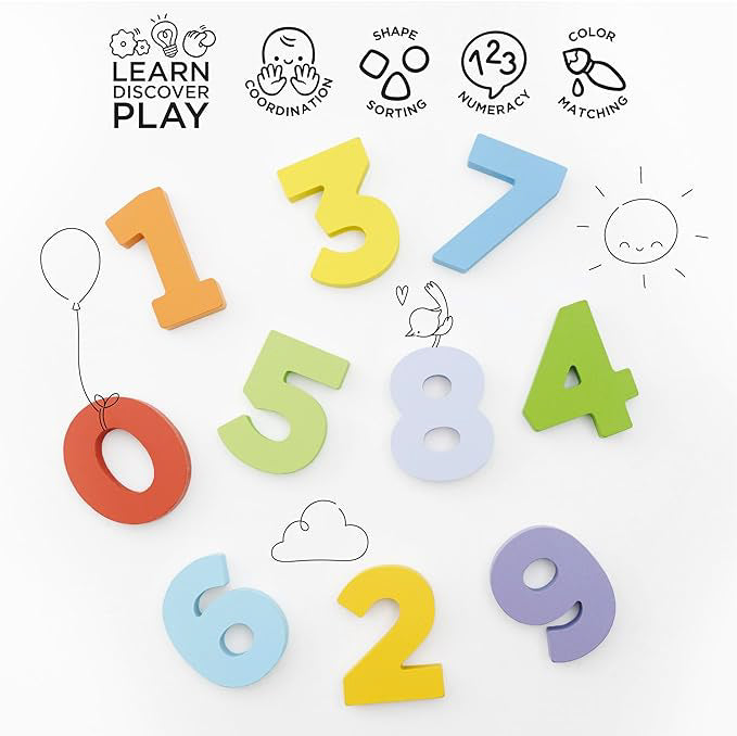 Le Toy Van Petilou Learn to Count Puzzle Le Toy Van Toys at Little Earth Nest Eco Shop Geelong Online Store Australia