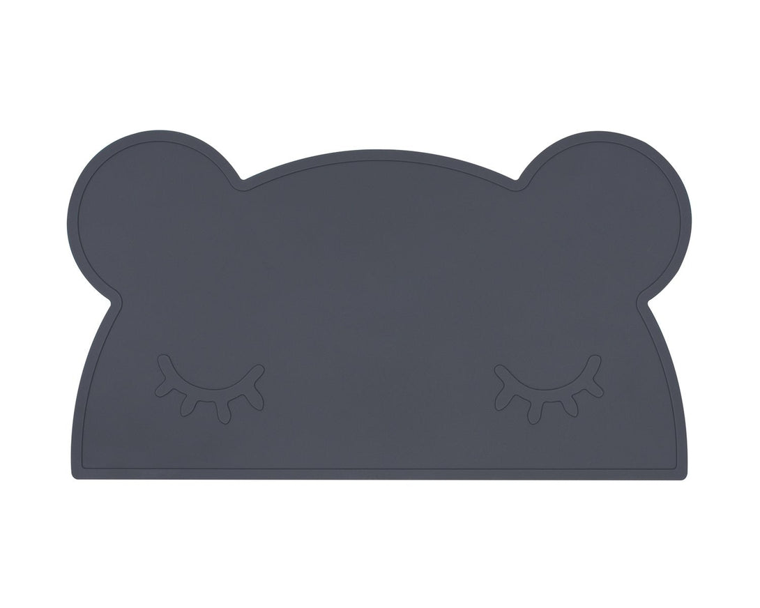 We Might Be Tiny Placemats We Might Be Tiny Dinnerware Bear / Charcoal at Little Earth Nest Eco Shop Geelong Online Store Australia