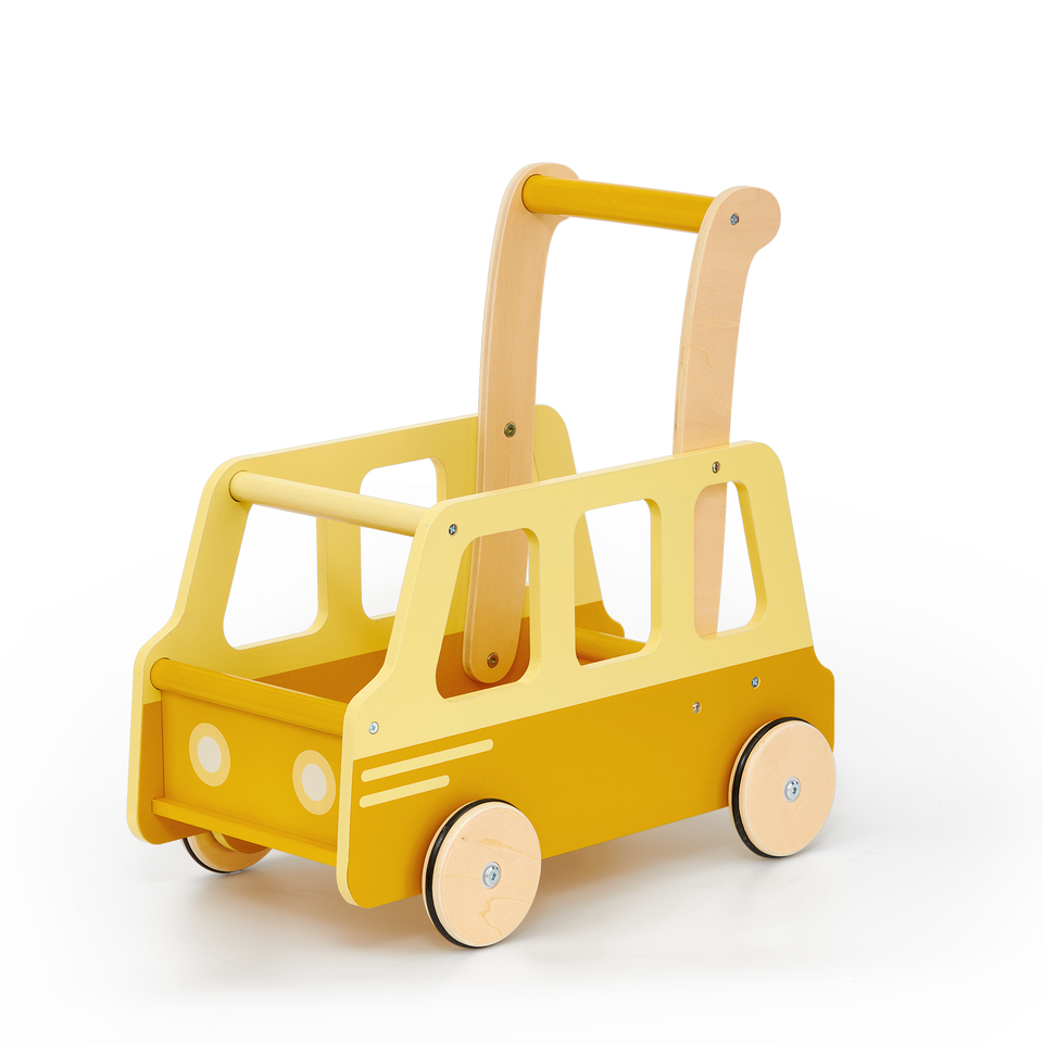 Moover Line Yellow Bus Walker Moover Toys Baby Walkers and Entertainers Yellow at Little Earth Nest Eco Shop Geelong Online Store Australia