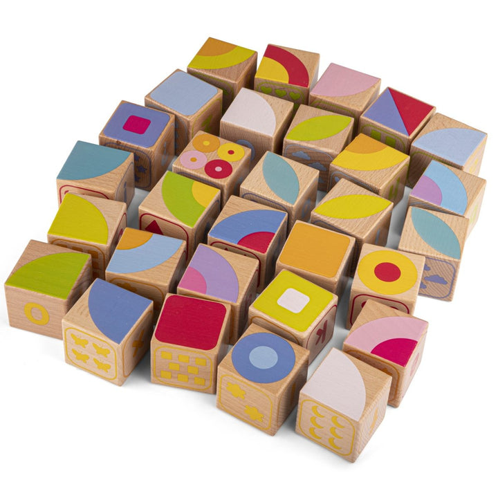 ABC Wooden Blocks New Classic Toys New Classic Toys Wooden Blocks at Little Earth Nest Eco Shop ABC Wooden Blocks New Classic Toys Geelong Online Store Australia