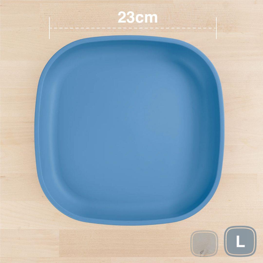 Large Replay Plate Replay Dinnerware Denim at Little Earth Nest Eco Shop Large Replay Plate Geelong Online Store Australia