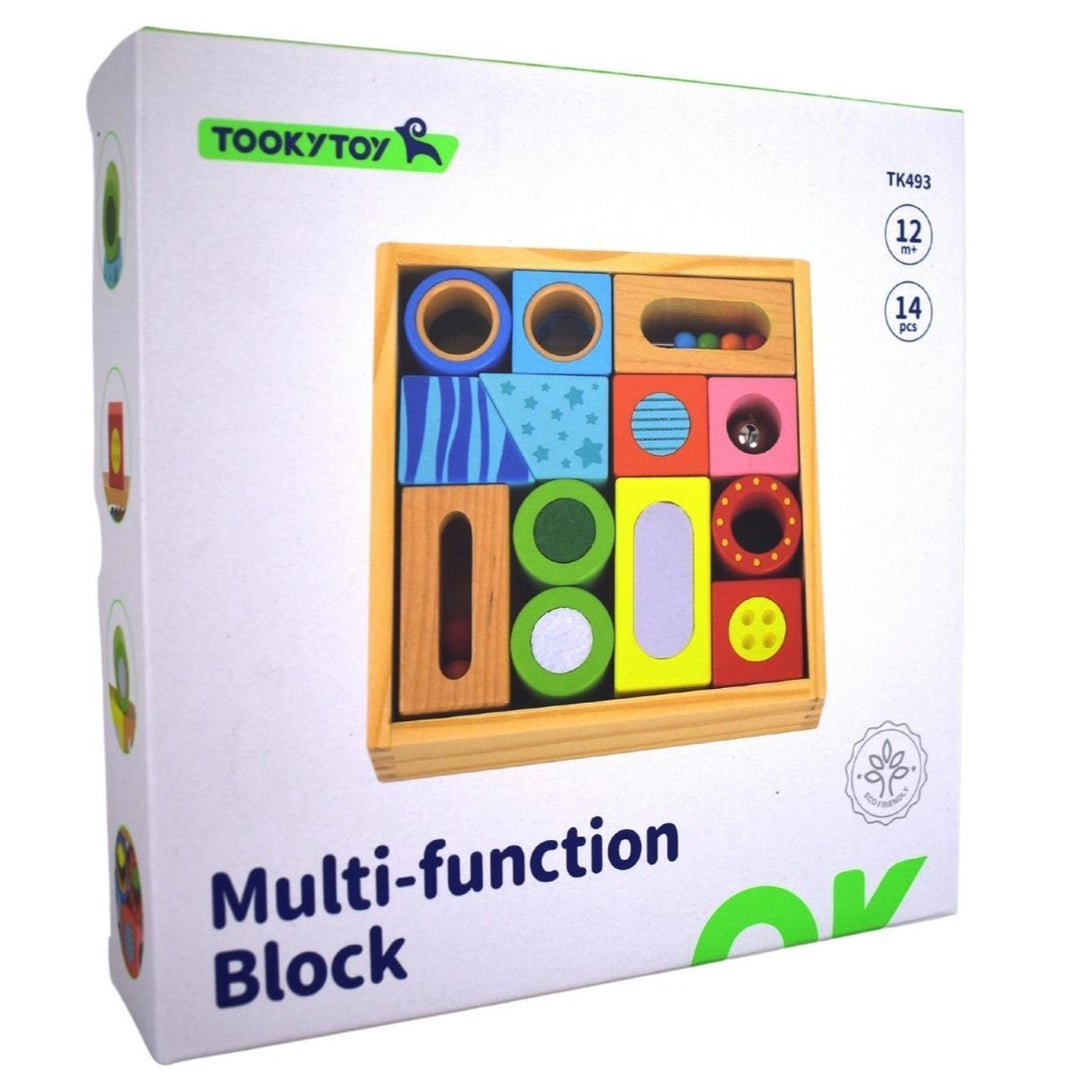 Multi Sensory Block Set by Tooky Toy Tooky Toy Wooden Blocks at Little Earth Nest Eco Shop Geelong Online Store Australia