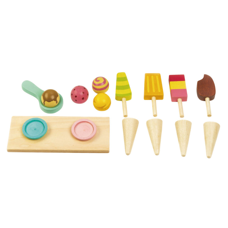 Wooden Toy Icecream Cart by Tenderleaf Toys Tenderleaf Toys Pretend Play at Little Earth Nest Eco Shop Geelong Online Store Australia