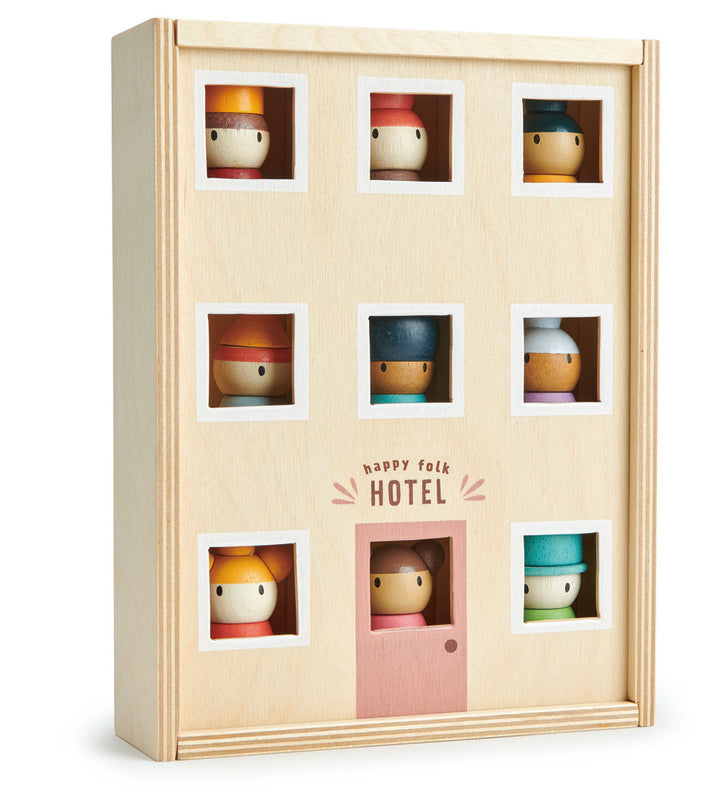 Happy Folk Hotel Play People by Tenderleaf Toys Little Earth Nest at Little Earth Nest Eco Shop Geelong Online Store Australia