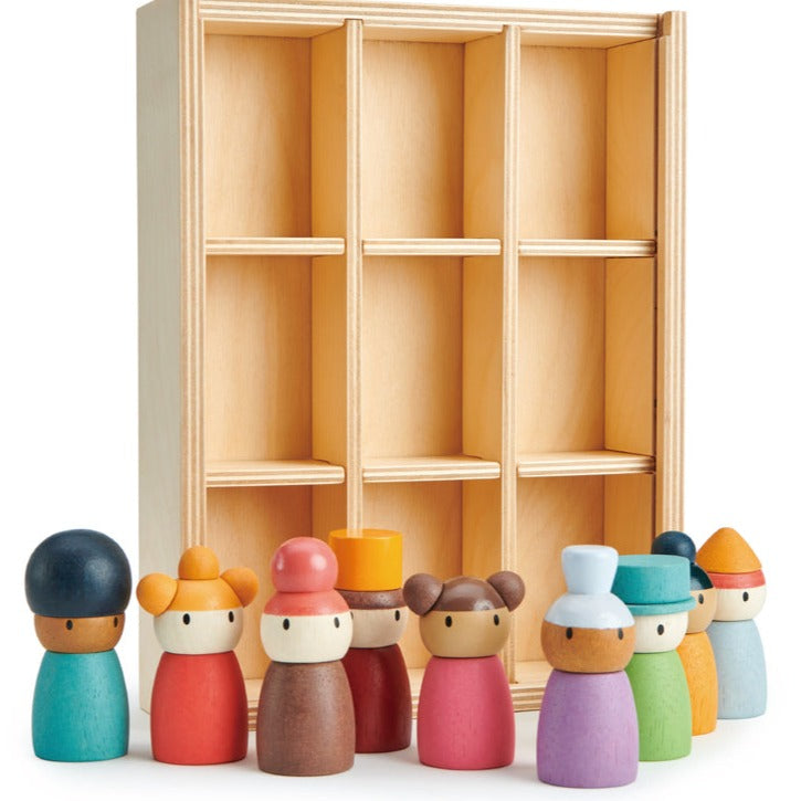 Happy Folk Hotel Play People by Tenderleaf Toys Little Earth Nest at Little Earth Nest Eco Shop Geelong Online Store Australia