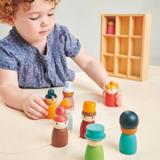 Happy Folk Hotel Play People by Tenderleaf Toys Little Earth Nest at Little Earth Nest Eco Shop Geelong Online Store Australia