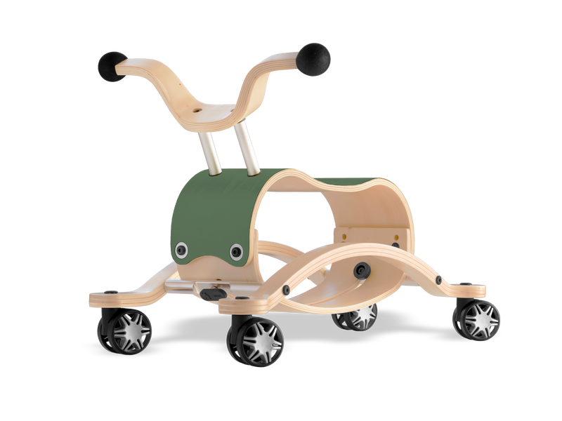 Wishbone Mini Flip Racer with Race Base Wishbone Australia Toys Pine Green at Little Earth Nest Eco Shop Geelong Online Store Australia