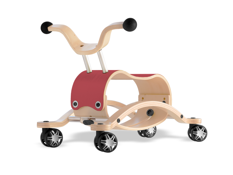 Wishbone Mini Flip Racer with Race Base Wishbone Australia Toys Raspberry at Little Earth Nest Eco Shop Geelong Online Store Australia