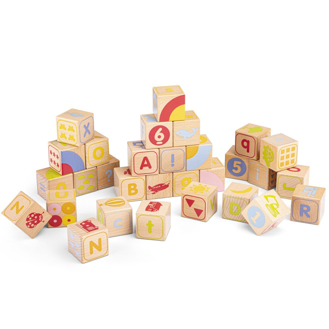 ABC Wooden Blocks New Classic Toys New Classic Toys Wooden Blocks at Little Earth Nest Eco Shop ABC Wooden Blocks New Classic Toys Geelong Online Store Australia