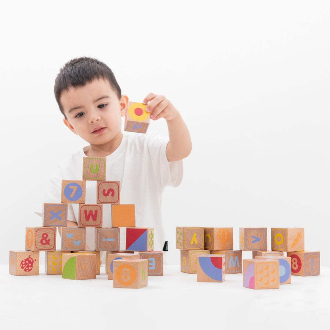 ABC Wooden Blocks New Classic Toys New Classic Toys Wooden Blocks at Little Earth Nest Eco Shop ABC Wooden Blocks New Classic Toys Geelong Online Store Australia