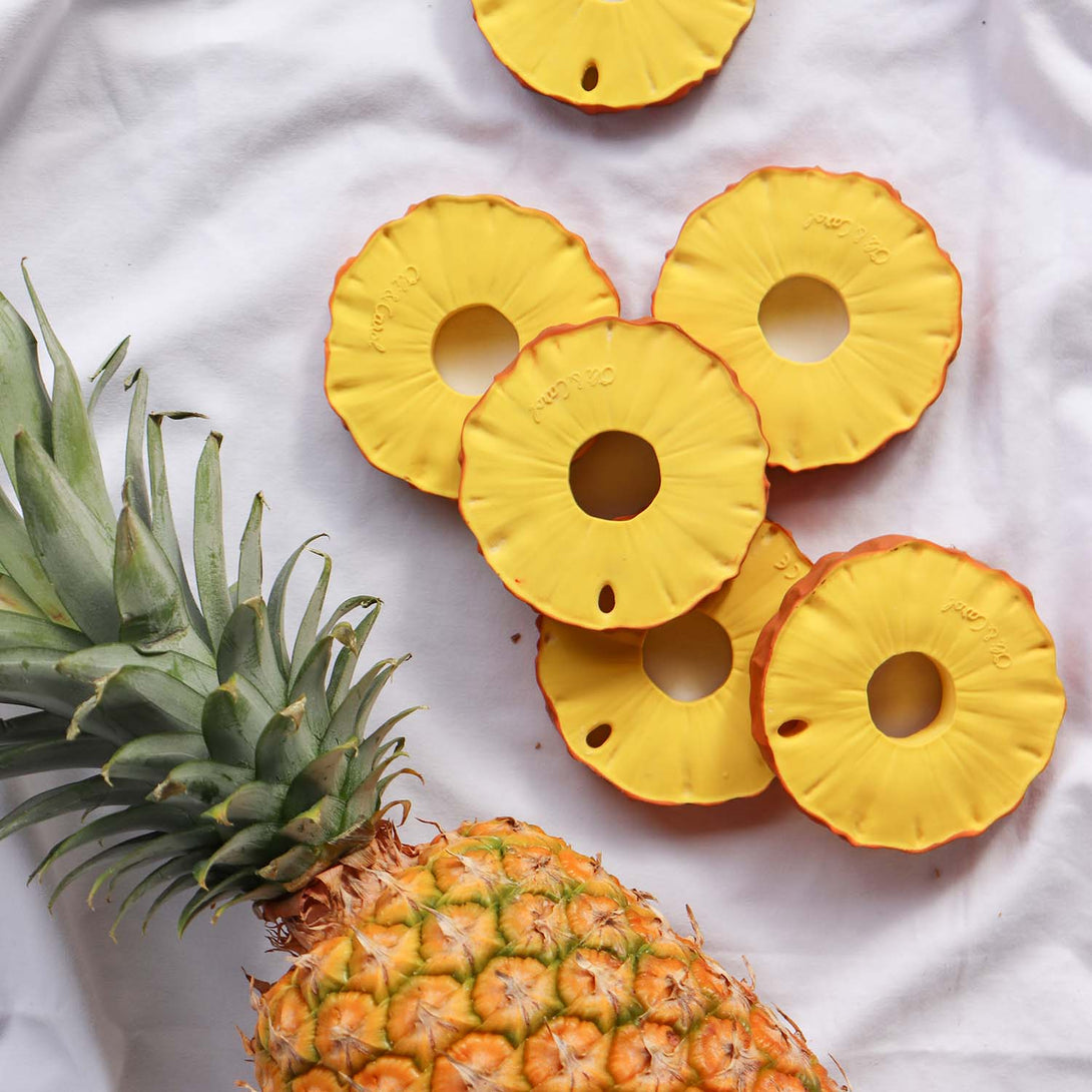 Pineapple Teether Toy by Oli and Carol Oli and Carol Dummies and Teethers at Little Earth Nest Eco Shop Geelong Online Store Australia