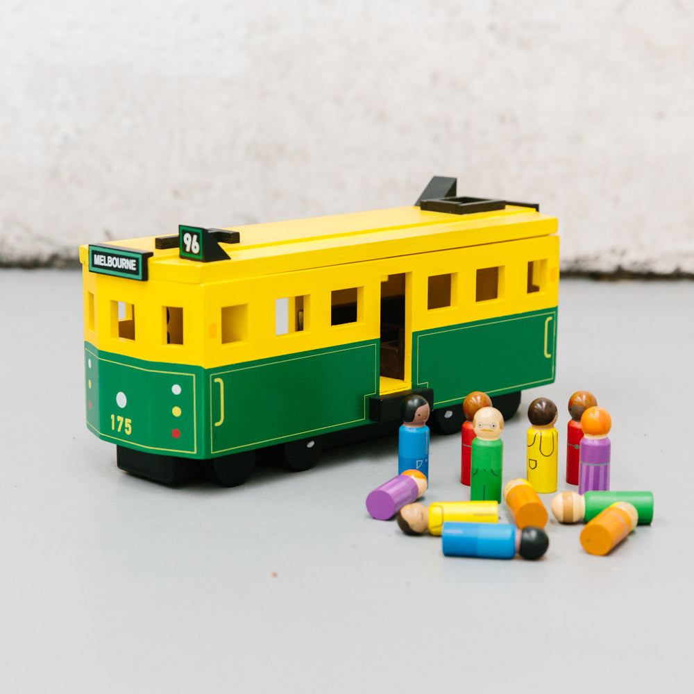 Make Me Iconic Tram Make Me Iconic Play Vehicles at Little Earth Nest Eco Shop Make Me Iconic Tram - Little Earth Nest Geelong Online Store Australia