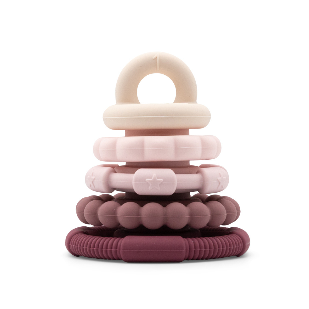 Jellystone Designs Silicone Stacker Neutrals Jellystone Designs Dummies and Teethers at Little Earth Nest Eco Shop Geelong Online Store Australia