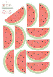 Love Mae Mini Fabric Decals Watermelons – Little Earth Nest