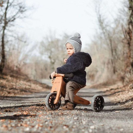 Kinderfeets Tiny Tot Trike Bamboo 2 in 1 Kinderfeets Kids Riding Vehicles at Little Earth Nest Eco Shop Geelong Online Store Australia