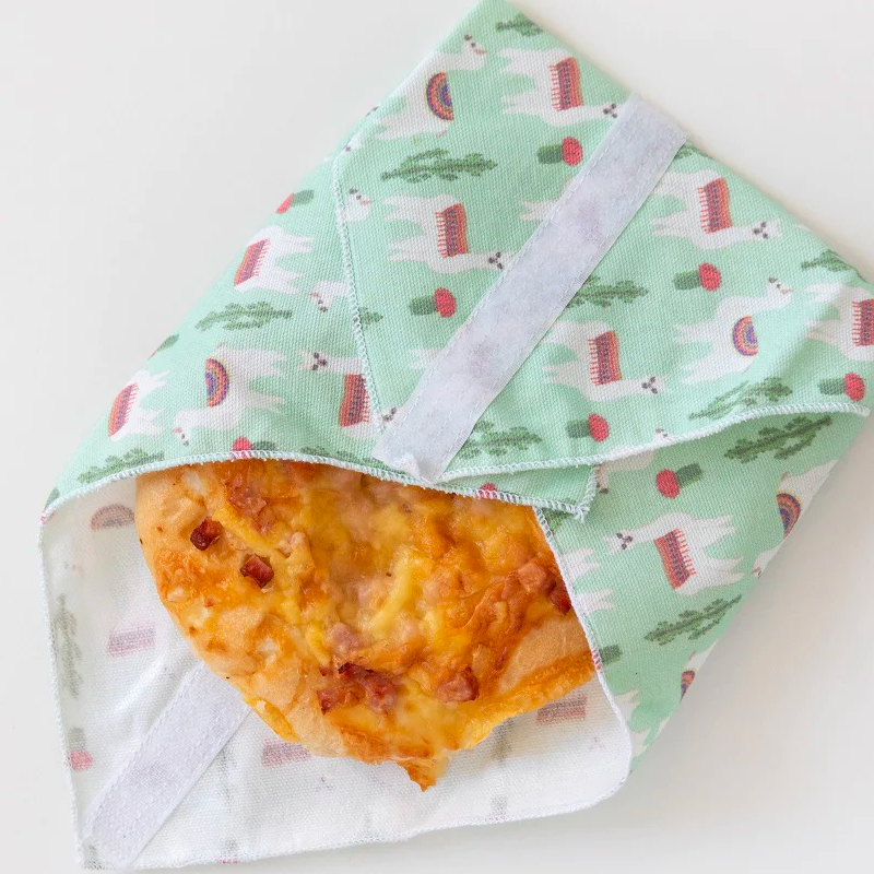 Reusable Sandwich Wrap - FourMyEarth Four My Earth Lunch Boxes and Bags Llama at Little Earth Nest Eco Shop 4 My Earth Large Sandwich Wraps | Reusable Sandwich Wraps | Little Earth Nest Geelong Online Store Australia