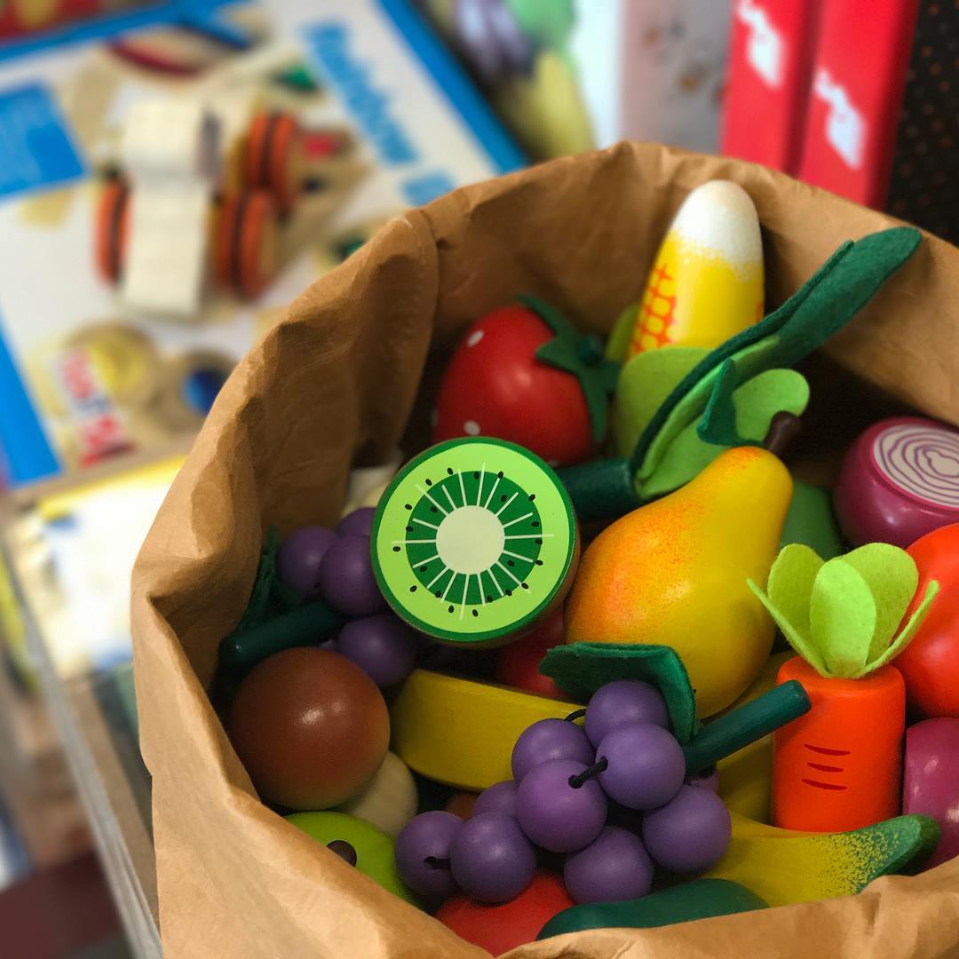 Wooden Play Vegetables Little Earth Nest Toy Kitchens & Play Food at Little Earth Nest Eco Shop Geelong Online Store Australia