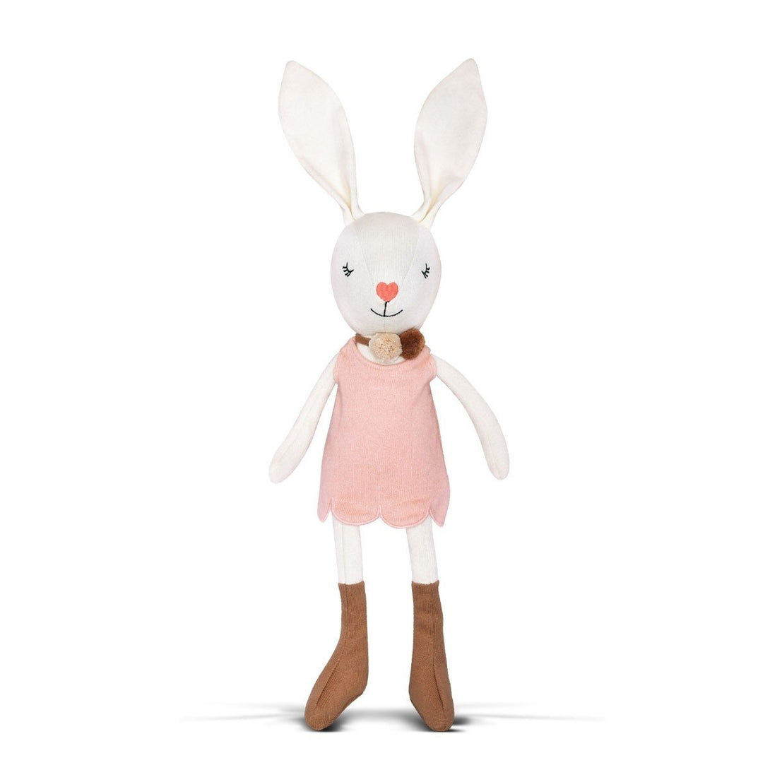 Apple Park Organic Cotton Knit Bunny Apple Park Organic Soft Toy at Little Earth Nest Eco Shop Geelong Online Store Australia