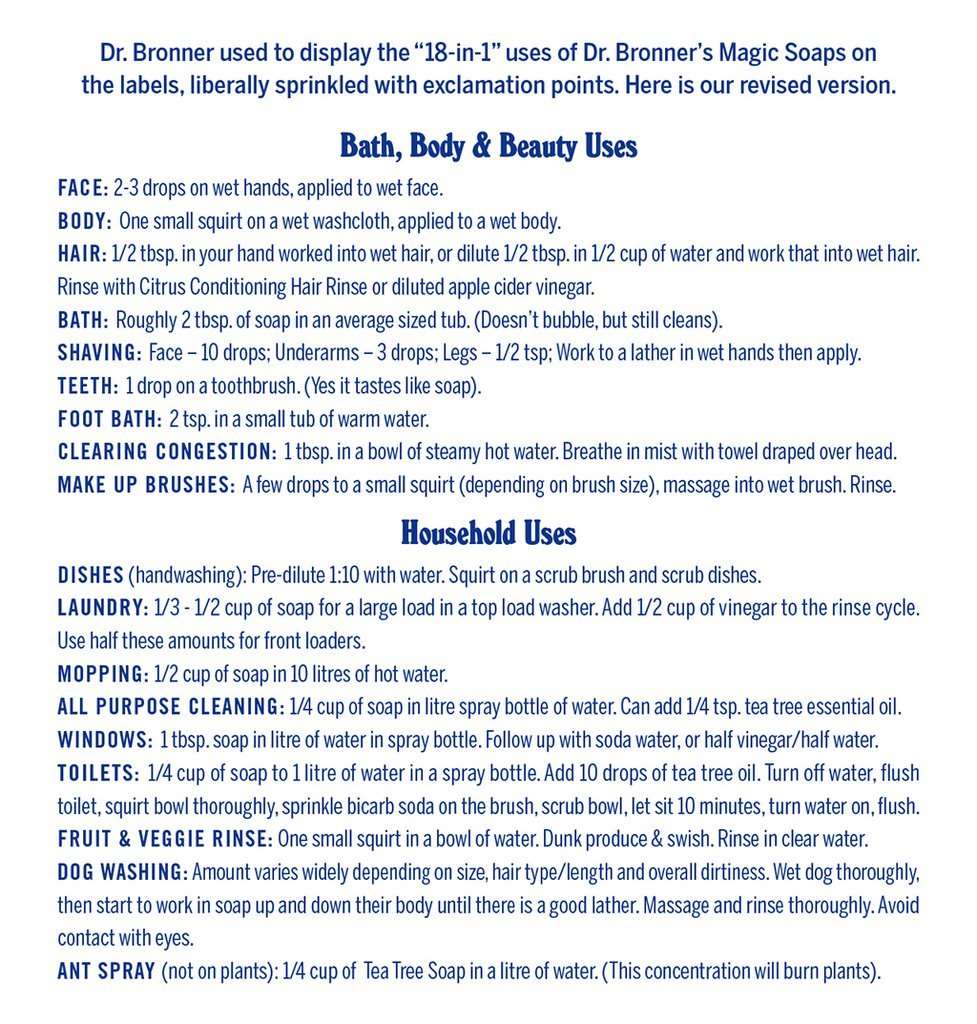 Dr Bronners Castille Soap Lavender Dr Bronners Bath and Body at Little Earth Nest Eco Shop Geelong Online Store Australia