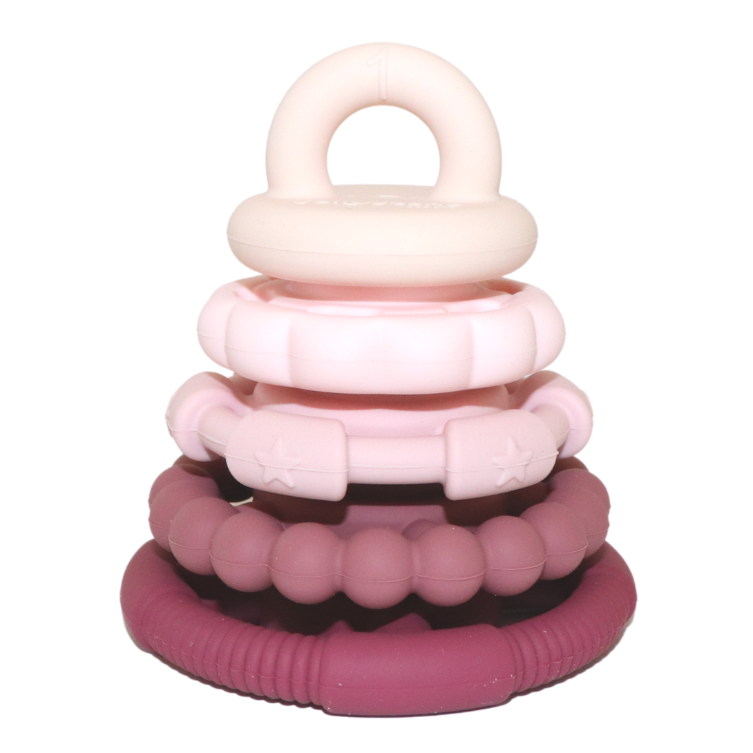 Jellystone Designs Silicone Stacker Neutrals Jellystone Designs Dummies and Teethers Dusty at Little Earth Nest Eco Shop Geelong Online Store Australia