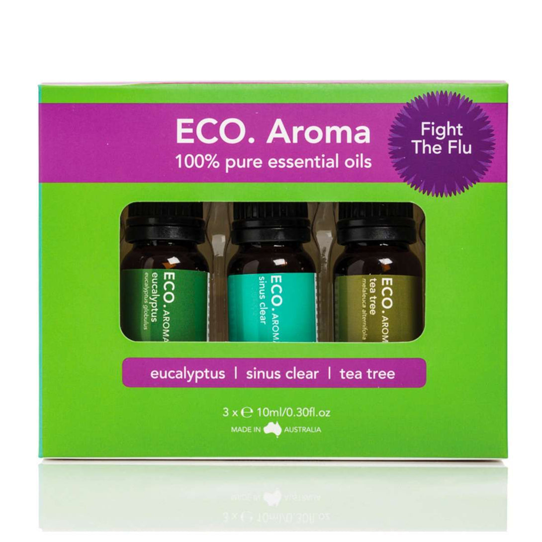 Eco Aroma Fight The Flu Pack Eco Aroma Essential Oils at Little Earth Nest Eco Shop Geelong Online Store Australia